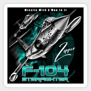 F-104 Starfighter USAF Supersonic Air Superiority Fighter Magnet